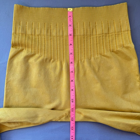 JoyLab leggings womens medium nylon blend patterned yellow - Picture 9 of 9